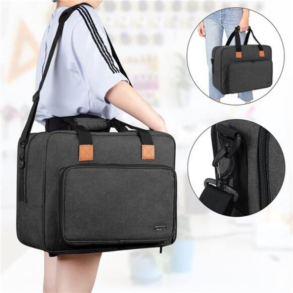 Sewing Machine Bag, Portable Tote Bag Compatible with Most Singer - Picture 6 of 7